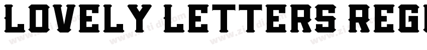 Lovely Letters Regul字体转换